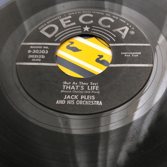 Jack Pleis That's Life Vinyl 45 Record '57 - Picture 4 of 4